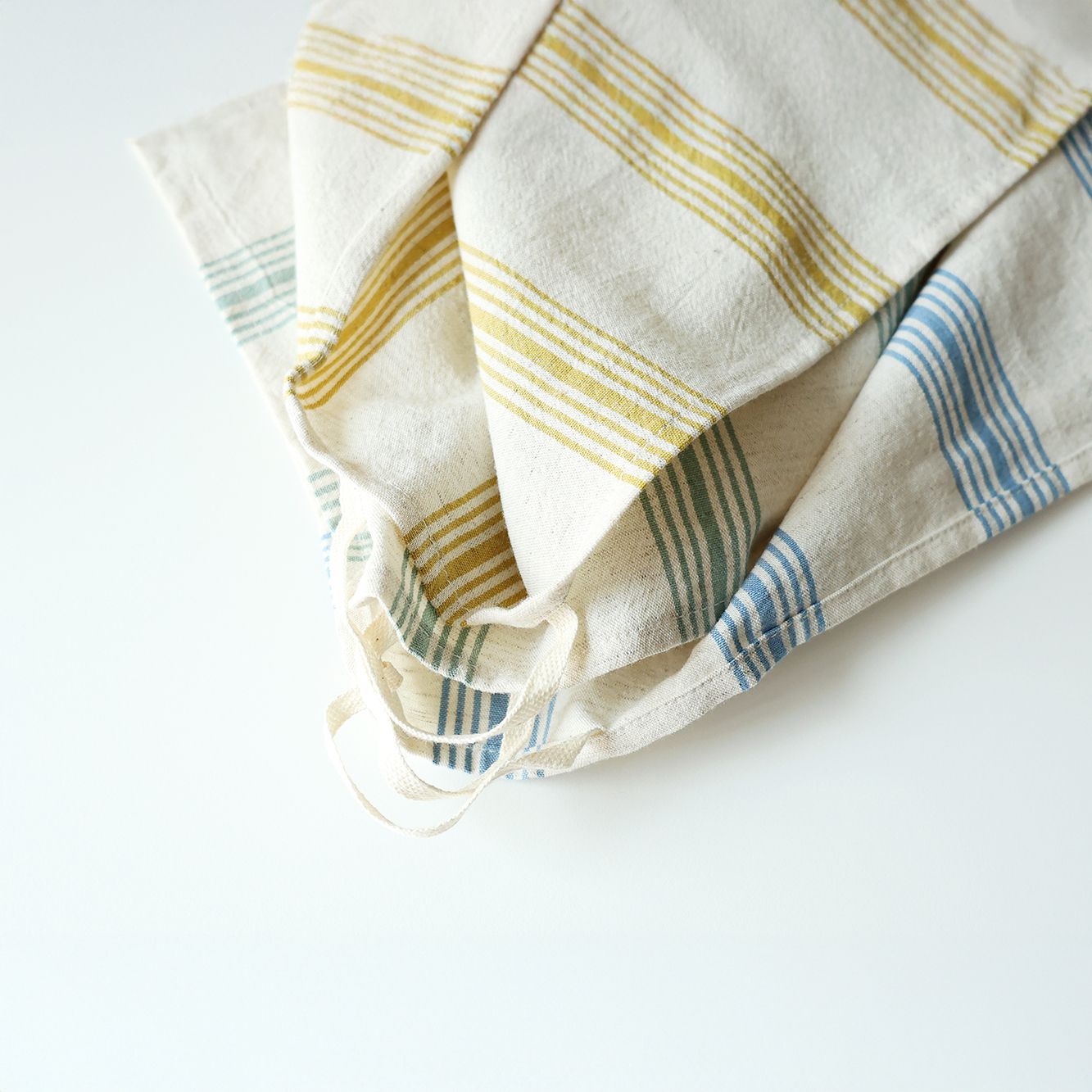 빈티지 텐셀 스트라이프 키친크로스