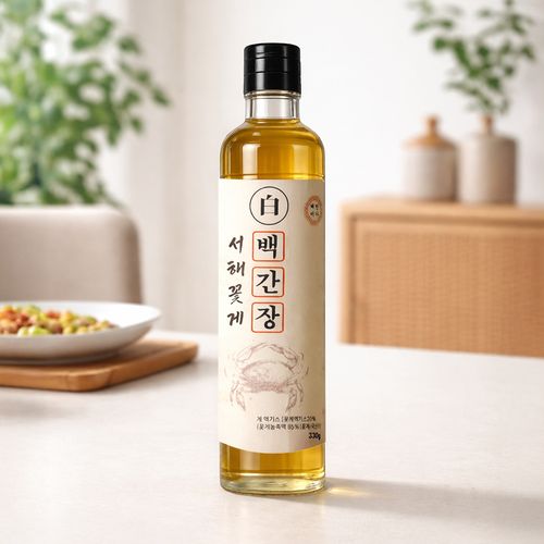 100% 국내산 서해 꽃게 백간장 330g X 5병