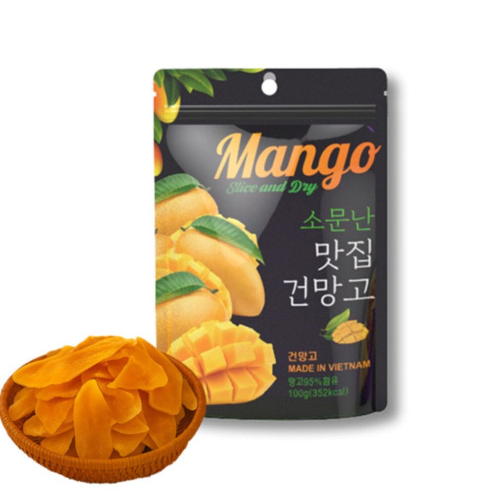 [망고팜] 쫀득 달콤한 골드망고 말랭이 35gx10봉