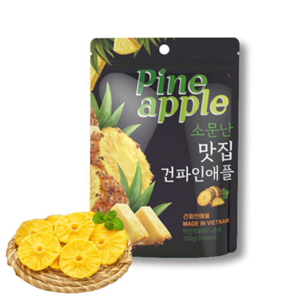 [후르츠마켓] 쫀득 달콤한 파인애플 말랭이 35gx10봉