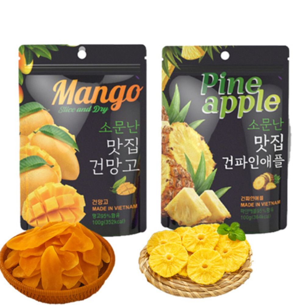 [스위티팜] 망고 말랭이 35gx10봉+파인애플 말랭이 35gx10봉