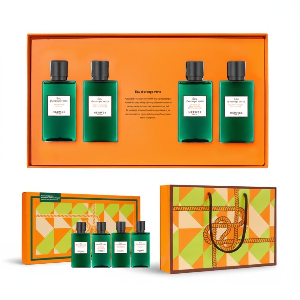 [Hermes] 에르메스 오도렌지 헤어&바디 트래블 4종키트(신형) + 쇼핑백포함