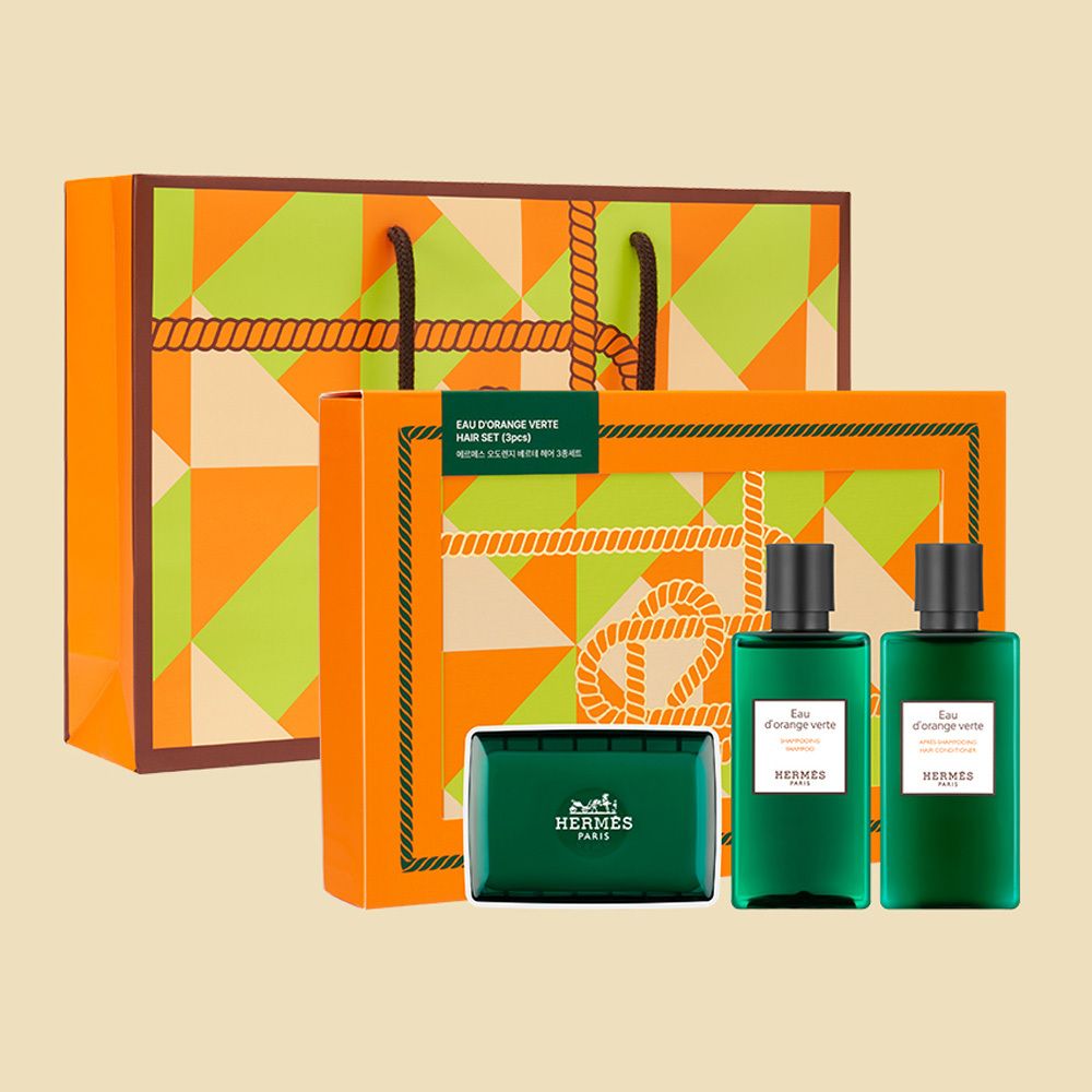 [Hermes] 에르메스 오도렌지 베르테 헤어3종세트 + 쇼핑백포함