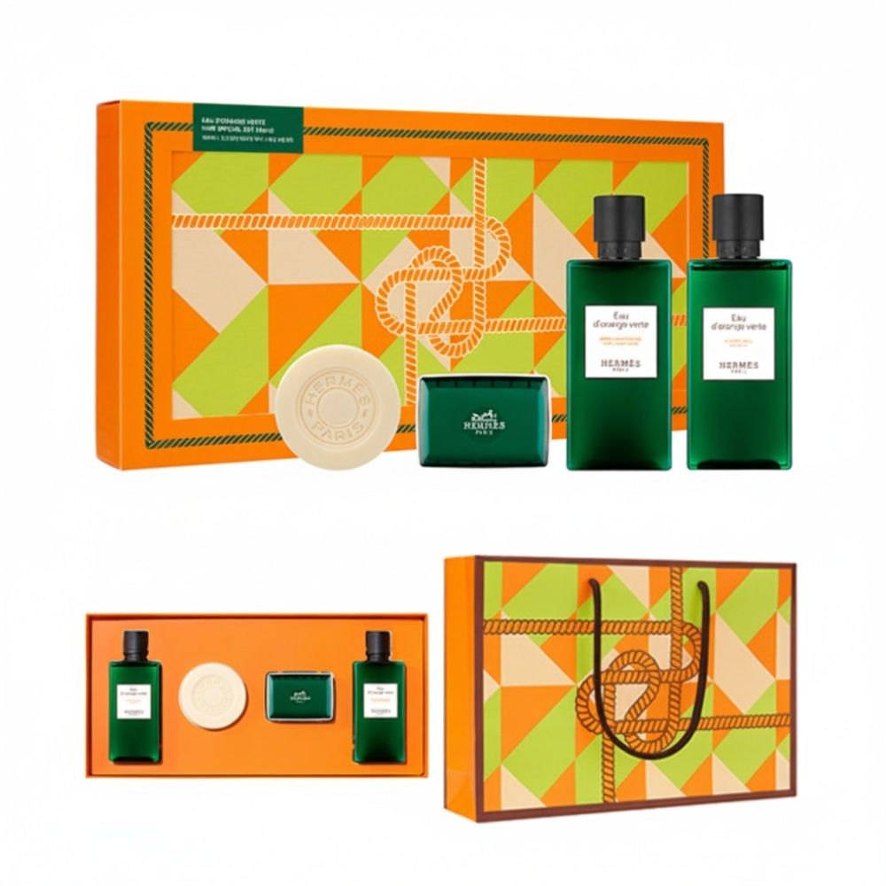 [Hermes] 에르메스 오도렌지 베르테 바디 스페셜 4종세트 + 쇼핑백포함
