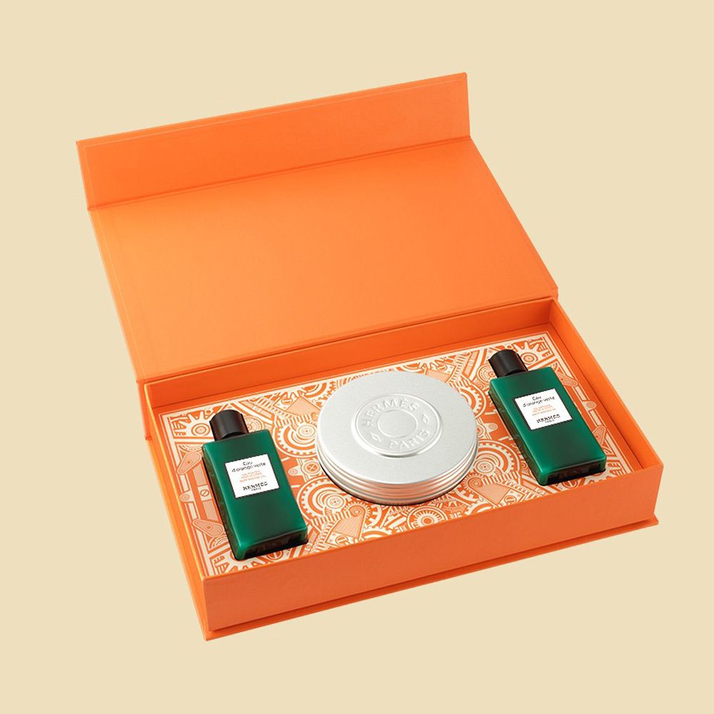 [Hermes] 에르메스 오도렌지 베르테 바디샤워젤&오드 시트론 페이스앤 바디밤세트 + 쇼핑백포함