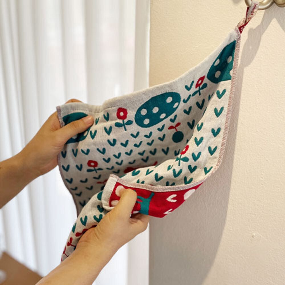 [부엌다옴] 3면 순면 100%! 북유럽풍 핸드 주방타월 랜덤 5매