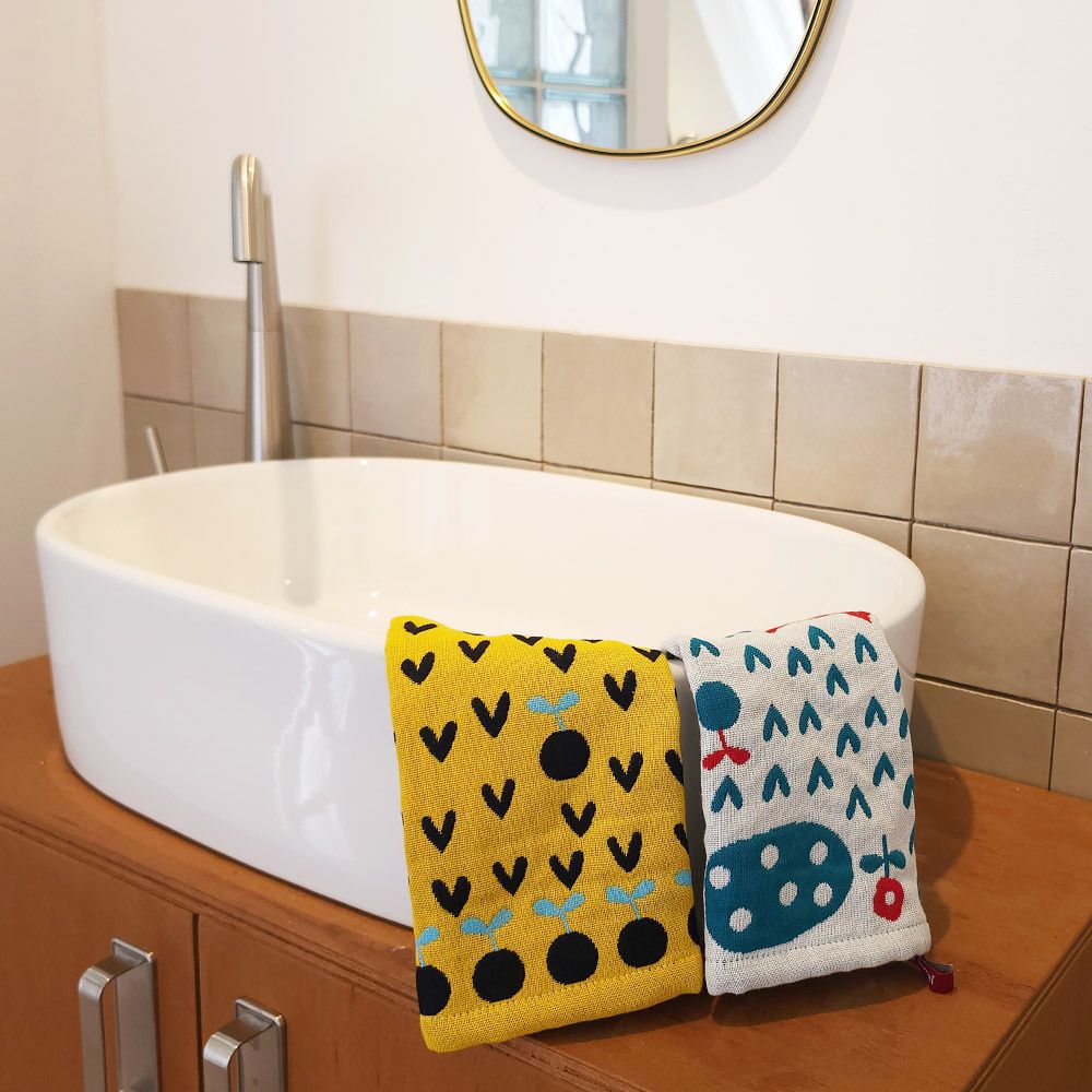 [부엌다옴] 3면 순면 100%! 북유럽풍 핸드 주방타월 랜덤 10매