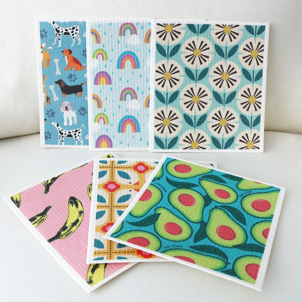 [3+3] 흡수빠른 루오 셀룰로오스 행주 세트 (총6P)