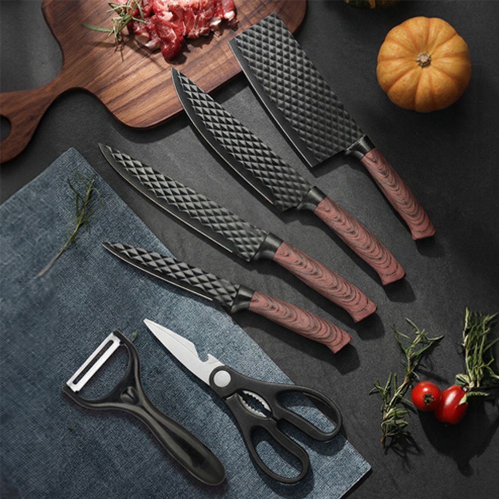 [키친플래그] 블랙 시그니처 칼/가위 6종 세트