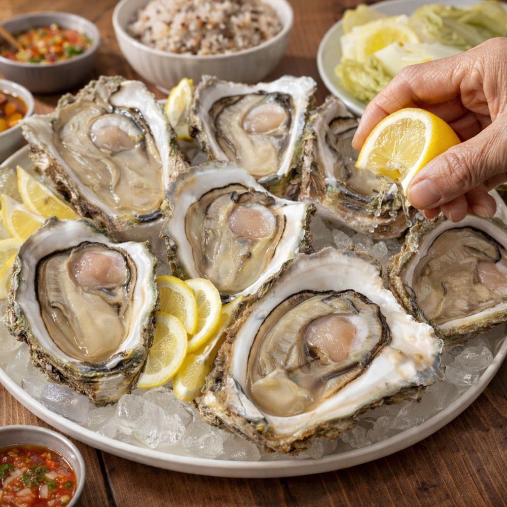 해녀가 채취한 거제 자연산 벚굴(바위굴) 하프쉘 5kg(손질후 3kg내외 (6~10미)