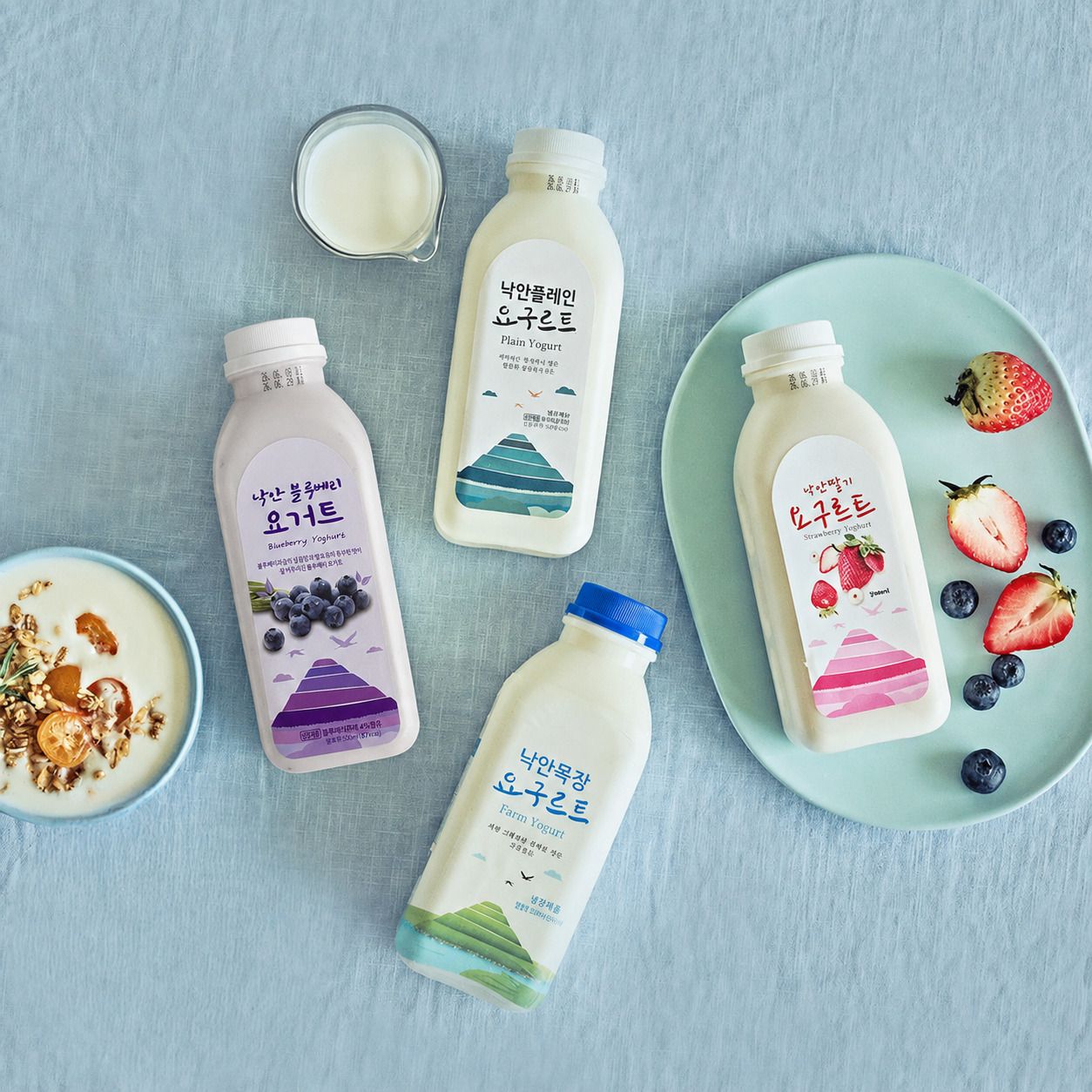 [단3일만] '낙안목장' 무항생제 단일원유 발효 요구르트 500ml 3병