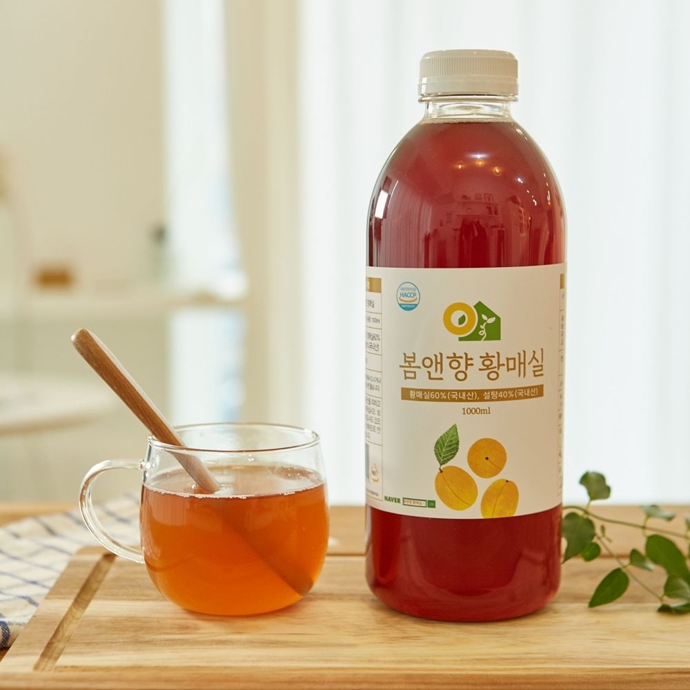 [하동직송] 3년숙성 새콤달콤 매실액기스 황매실청 1,000ml 2병