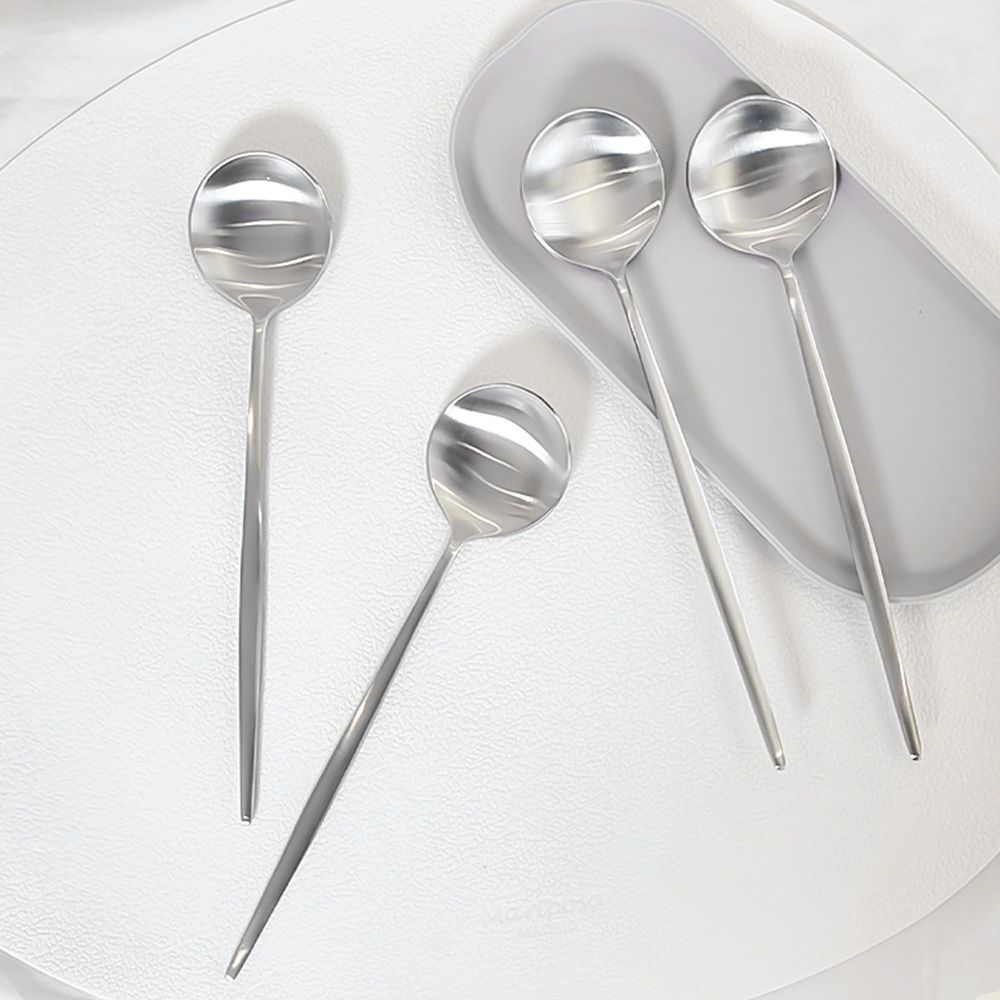 [플리비체] 국산 스텐304 디저트스푼 4개 세트