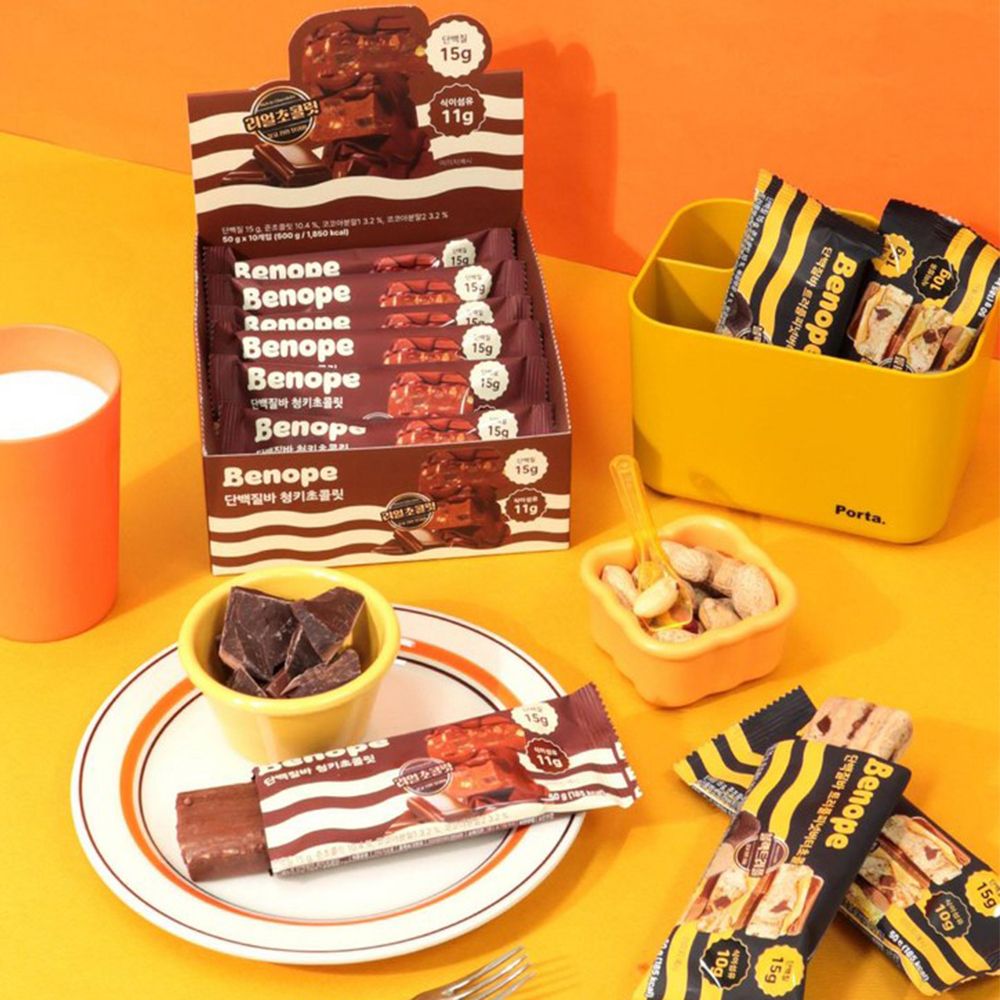 맛있는 베노프 단백질바 식사대용 다이어트간식 1박스(10개)