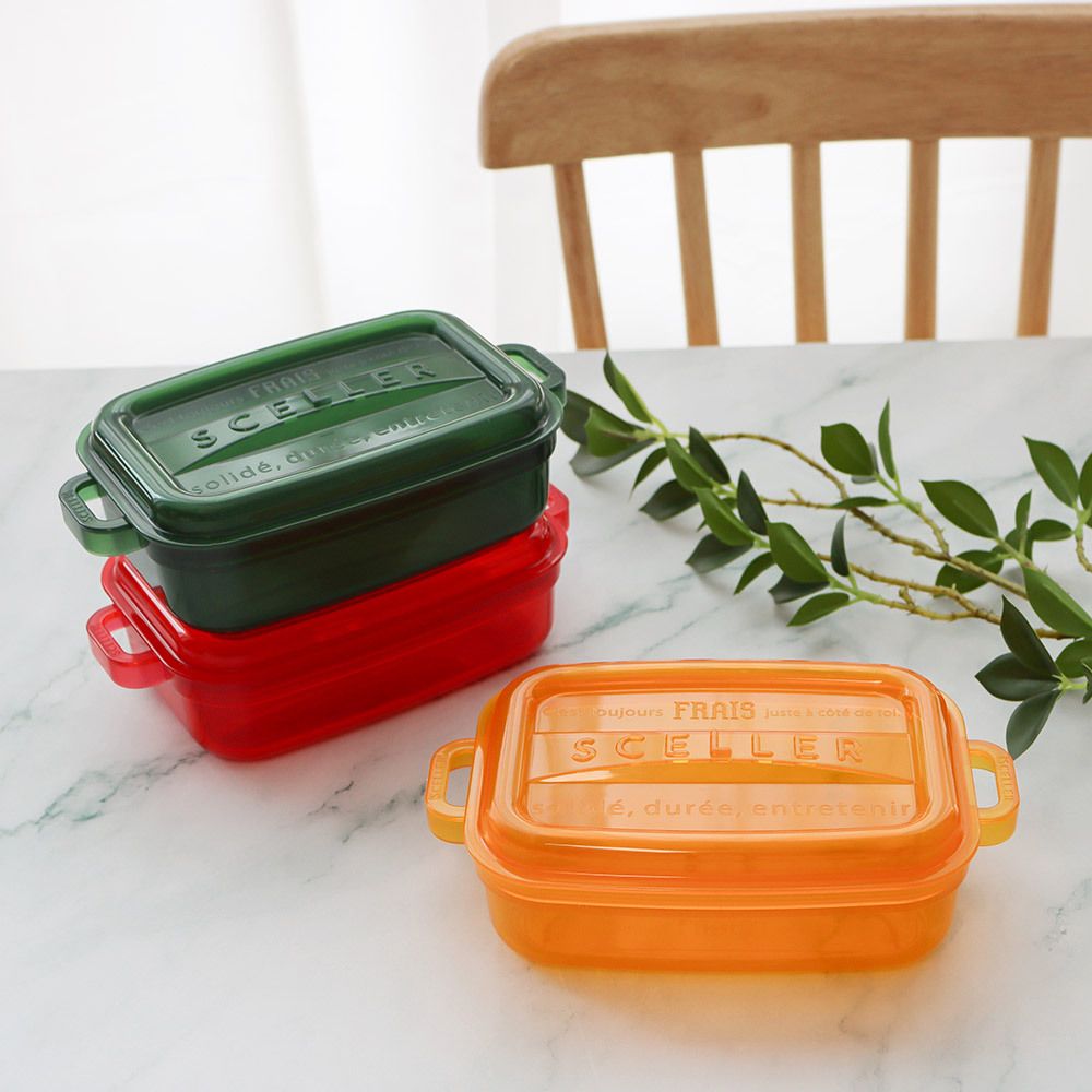 [실리] 젤리 푸드박스 500ml 밀폐용기 3color