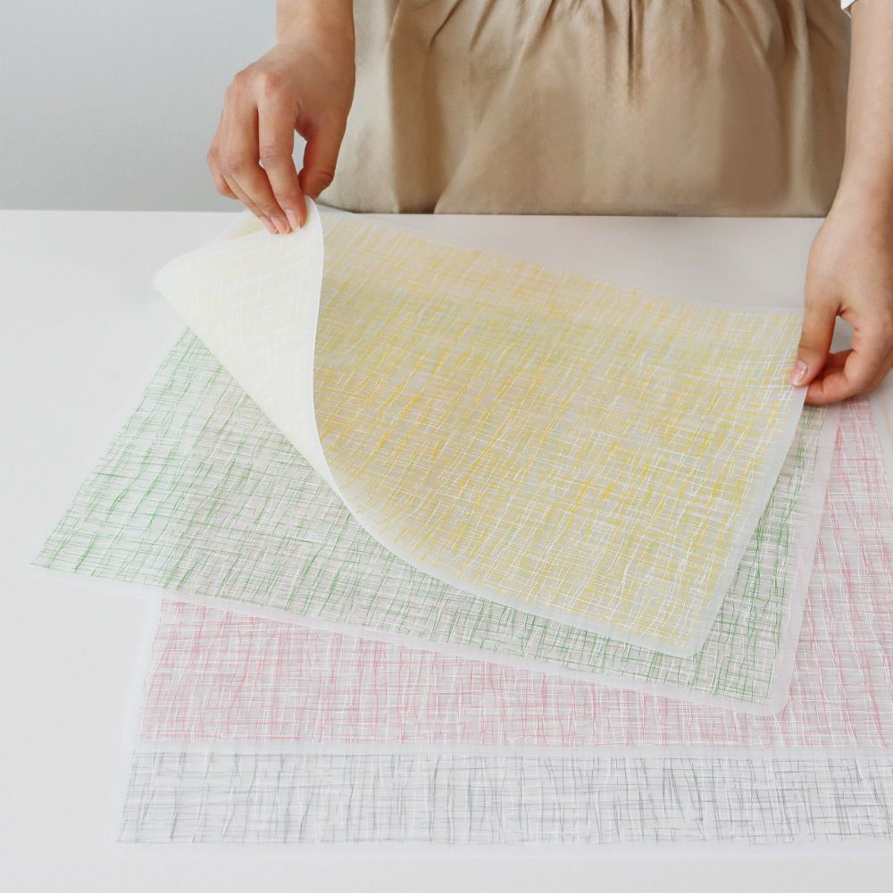 [부엌다옴] 안심사용! 루오 데일리 라인 실리콘 체크 식탁매트 (4종택1)