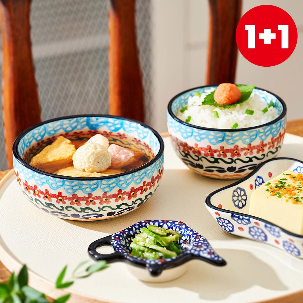 [파뷔에] 1+1 잘리피에 공기대접세트 (믹스) 총2P (공기1P+대접1P)