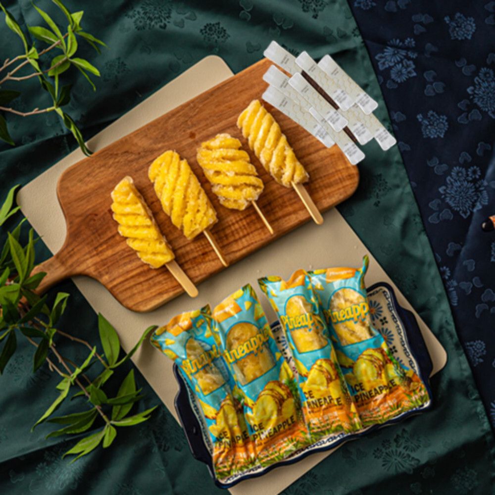 [스위티팜] 통째로 얼린 리얼 아이스 파인애플바x30개(벌꿀스틱+30봉 증정)