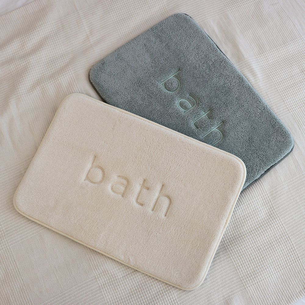 [부엌다옴] 메모리폼 발매트 욕실용 1P (민트그레이/아이보리)