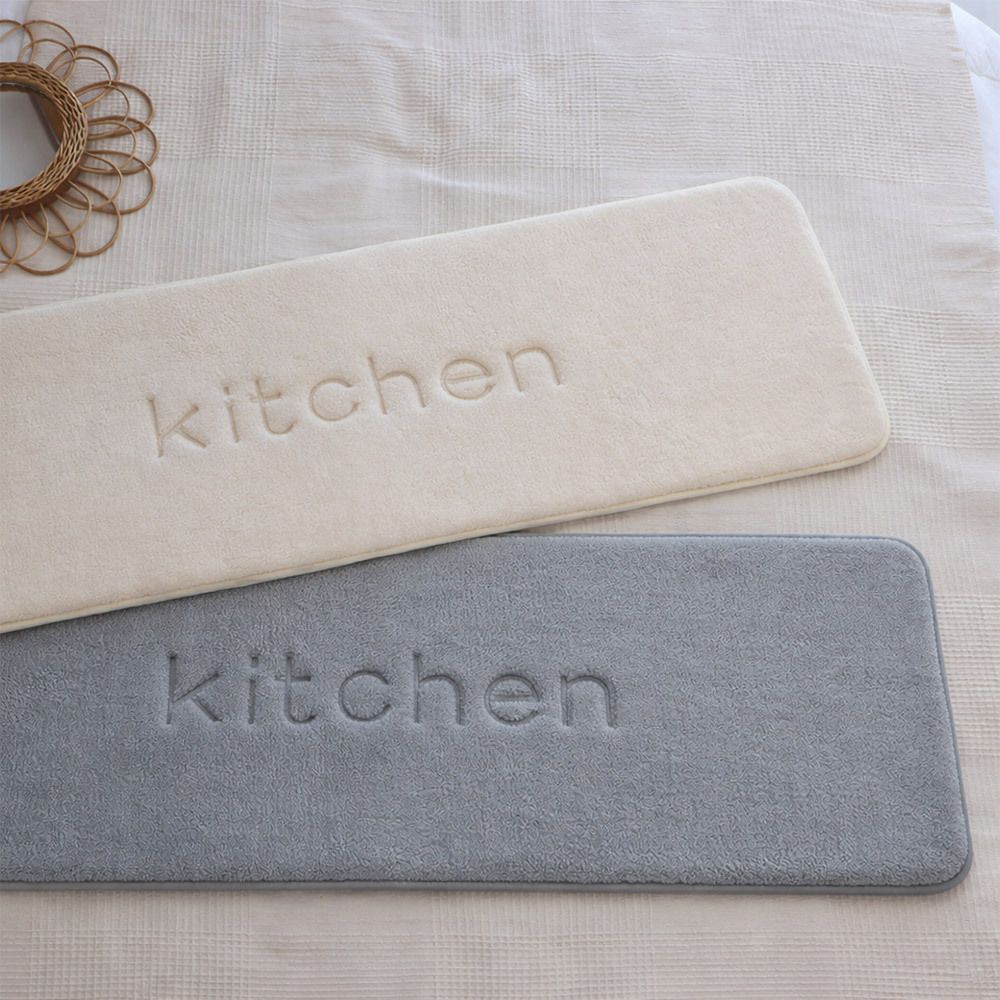 [부엌다옴] 메모리폼 발매트 주방용 1P (민트그레이/아이보리)