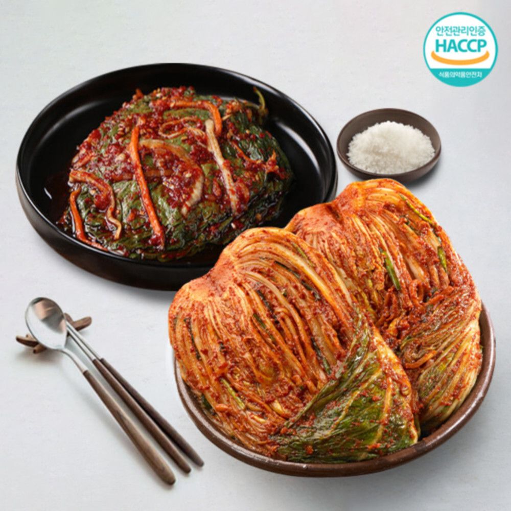 [국제요리대회최우수상] 전라도 포기김치 3kg+깻잎김치 500g