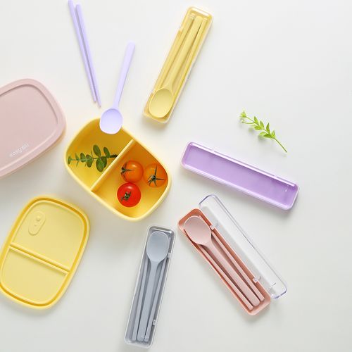 이지실리 실리콘 수저 케이스 4color