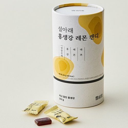 설아래 홍생강레몬 캔디 40개입