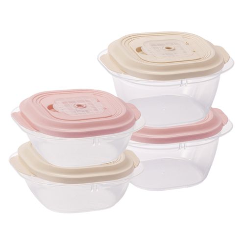 블라썸하우스 오브제 스팀홀 보관용기 혼합 4종