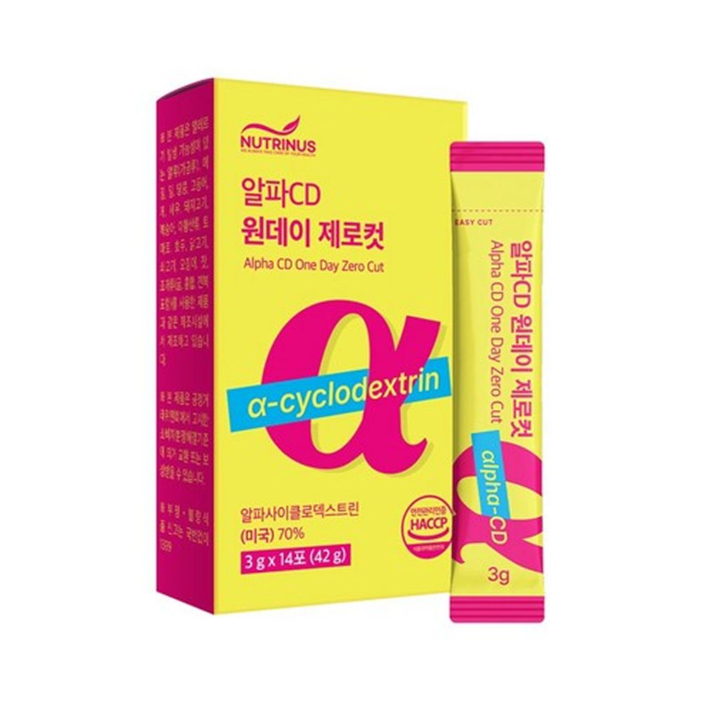 뉴트리너스 알파CD 원데이 제로컷 3g x 14포