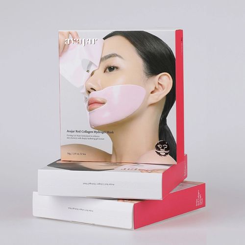 에이바자르 PDRN 저분자 레드 콜라겐 하이드로겔 마스크팩 5매