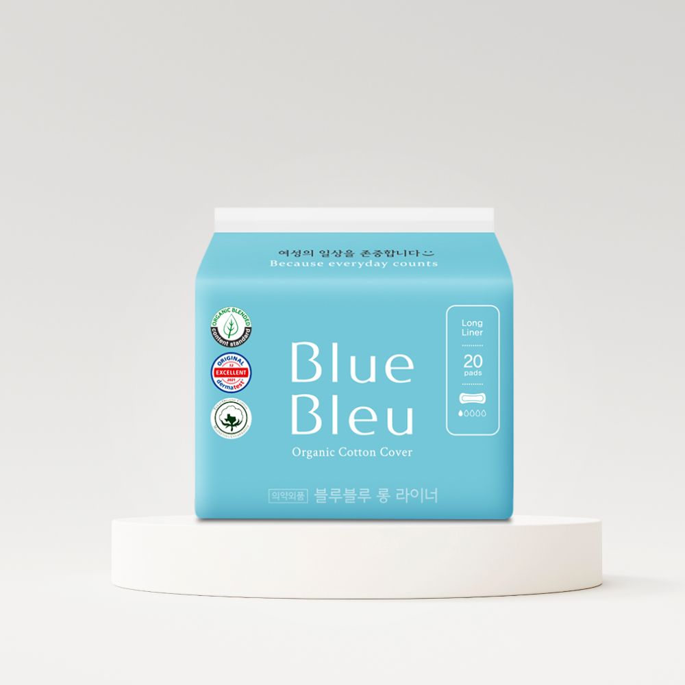 블루블루 유기농 순면커버 롱 라이너 생리대 (20p)