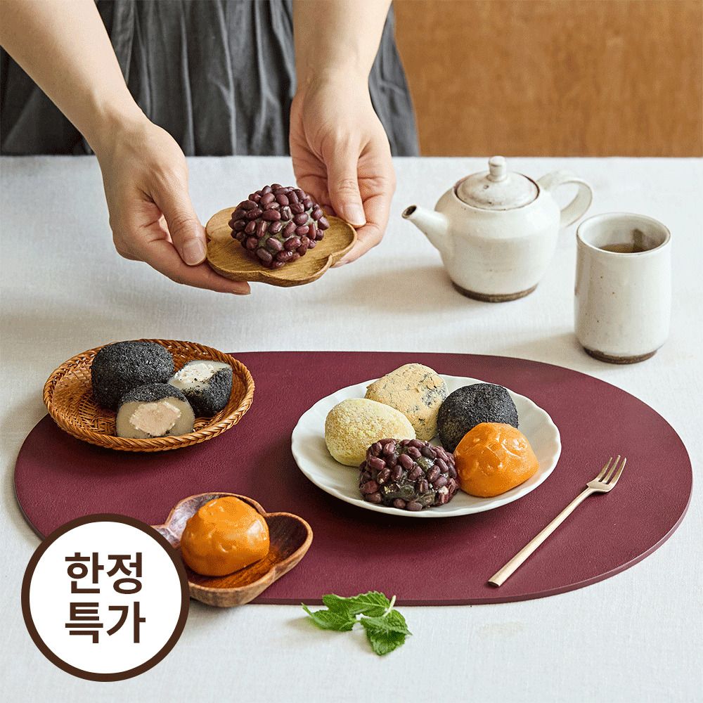 [단독특가] 제주 담은 '한울제주' 황칠 오메기떡 5종(팥/쑥/흑임자/한라봉/단호박)
