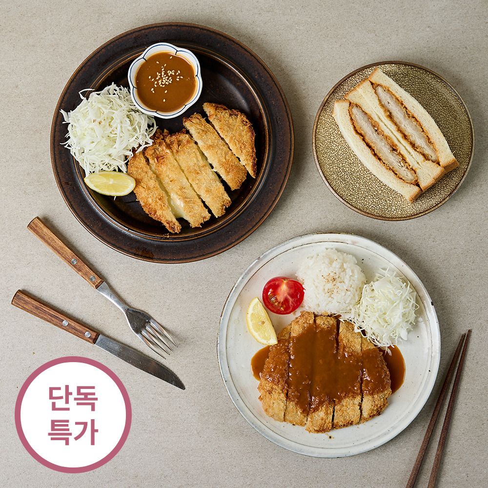 [단독특가] 탐탐 튀겨나와 편리한 제주 통등심/치즈 돈까스 10장 (1.2kg)