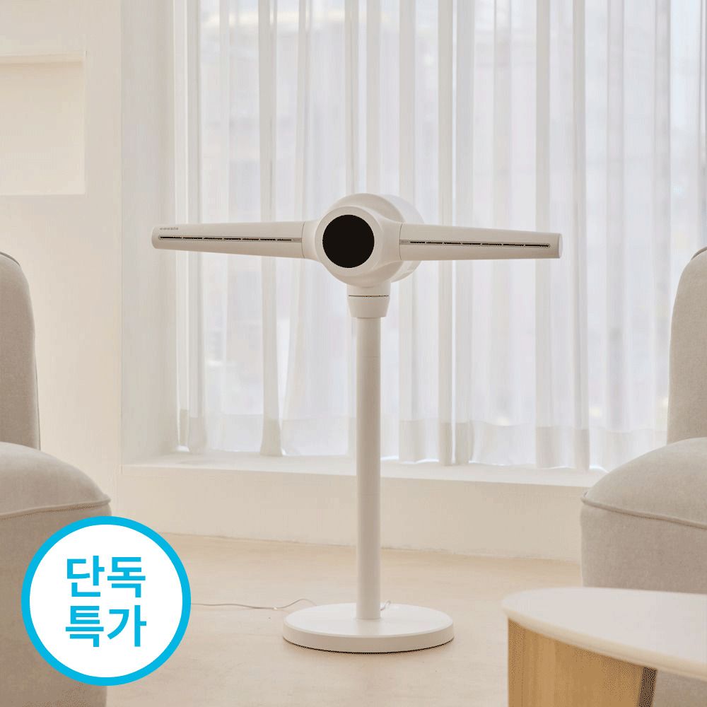 [쾌적공기순환] 쿠진 에어포레스트 저소음 날개없는 헤파필터 선풍기