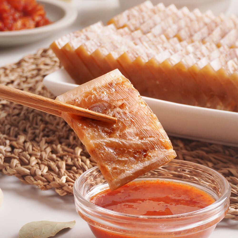 여름별미 100% 국내산!  맛의고수 슬라이스 냉동 편육 500g 2개