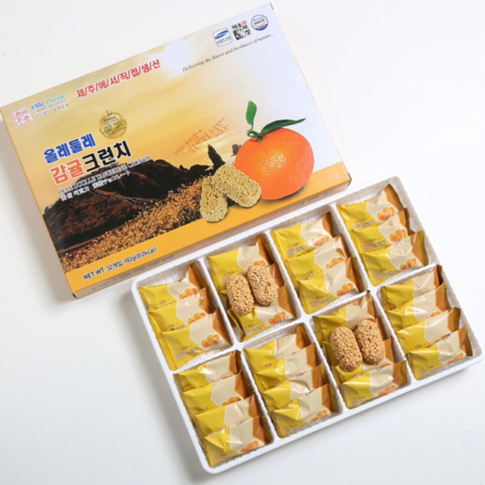 [제주마씸] 푸른제주 감귤크런치 6gx32개