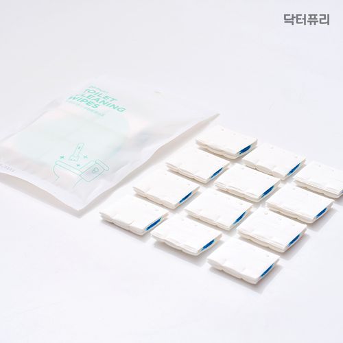 닥터퓨리 일회용 변기 세정제 청소포 리필 3팩 (36개입)