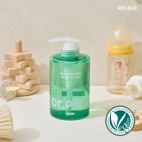 닥터퓨리 무향 비건 주방세제 500ml 과일세척용