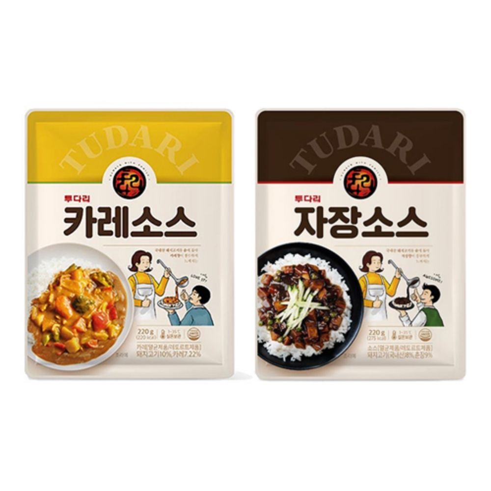 [투다리] 카레소스/ 자장소스 220g (4종 택1)