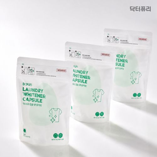 닥터퓨리 국내산 과탄산소다 캡슐 표백제 13g 30입 x 3개