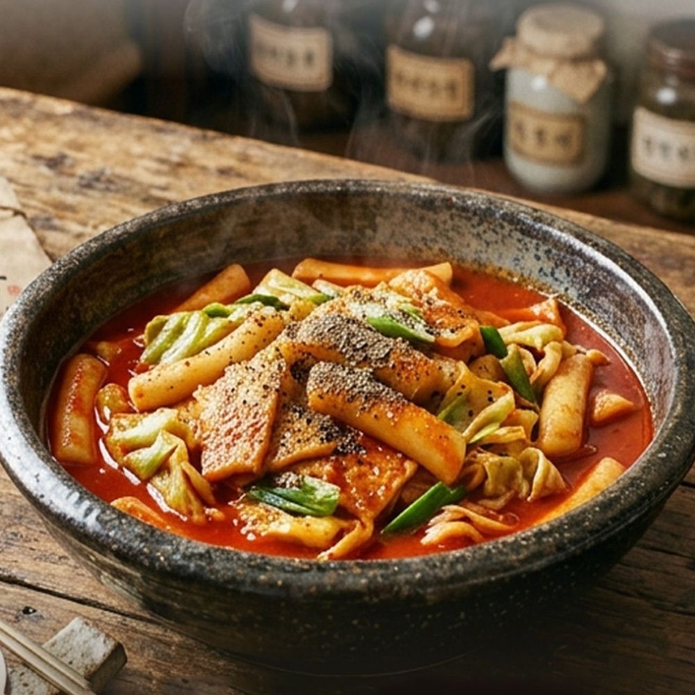 본초당 황금후추 떡볶이 냉장밀키트 3봉 (1봉,621g/2인분) 