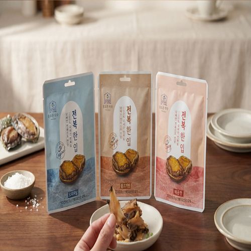 통영전복으로 만든 조미포 전복한입 (매운맛/불고기맛/오리지널맛)