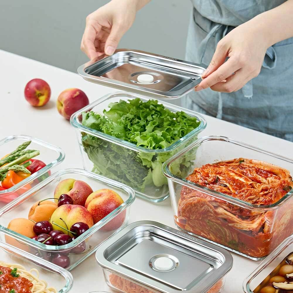 [공동구매] 김치는 더욱 맛있게! 담치락 진공 밀폐용기 (단품/세트)