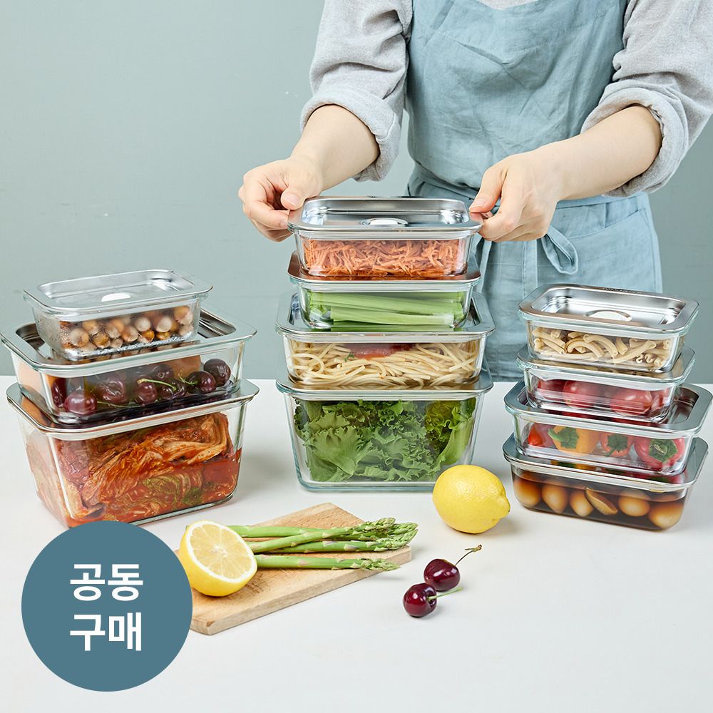 [공동구매] 김치는 더욱 맛있게! 담치락 진공 밀폐용기 (단품/세트)