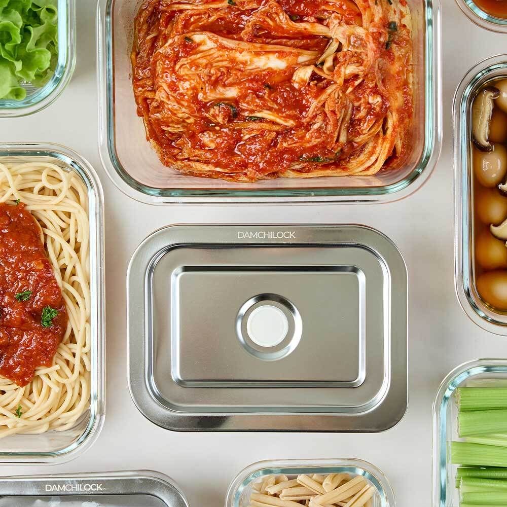 [공동구매] 김치는 더욱 맛있게! 담치락 진공 밀폐용기 (단품/세트)