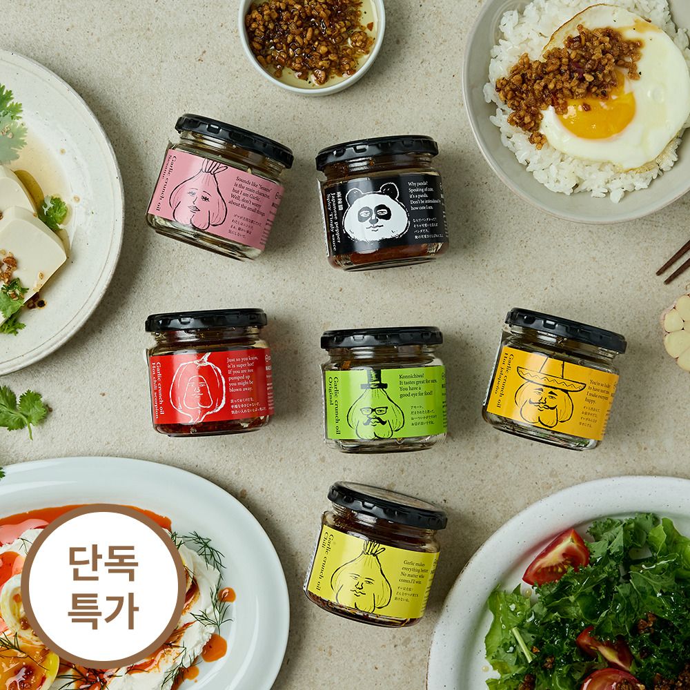 [단독특가] 한 스푼으로 완성! 오다와라야 갈릭 크런치 오일 6종