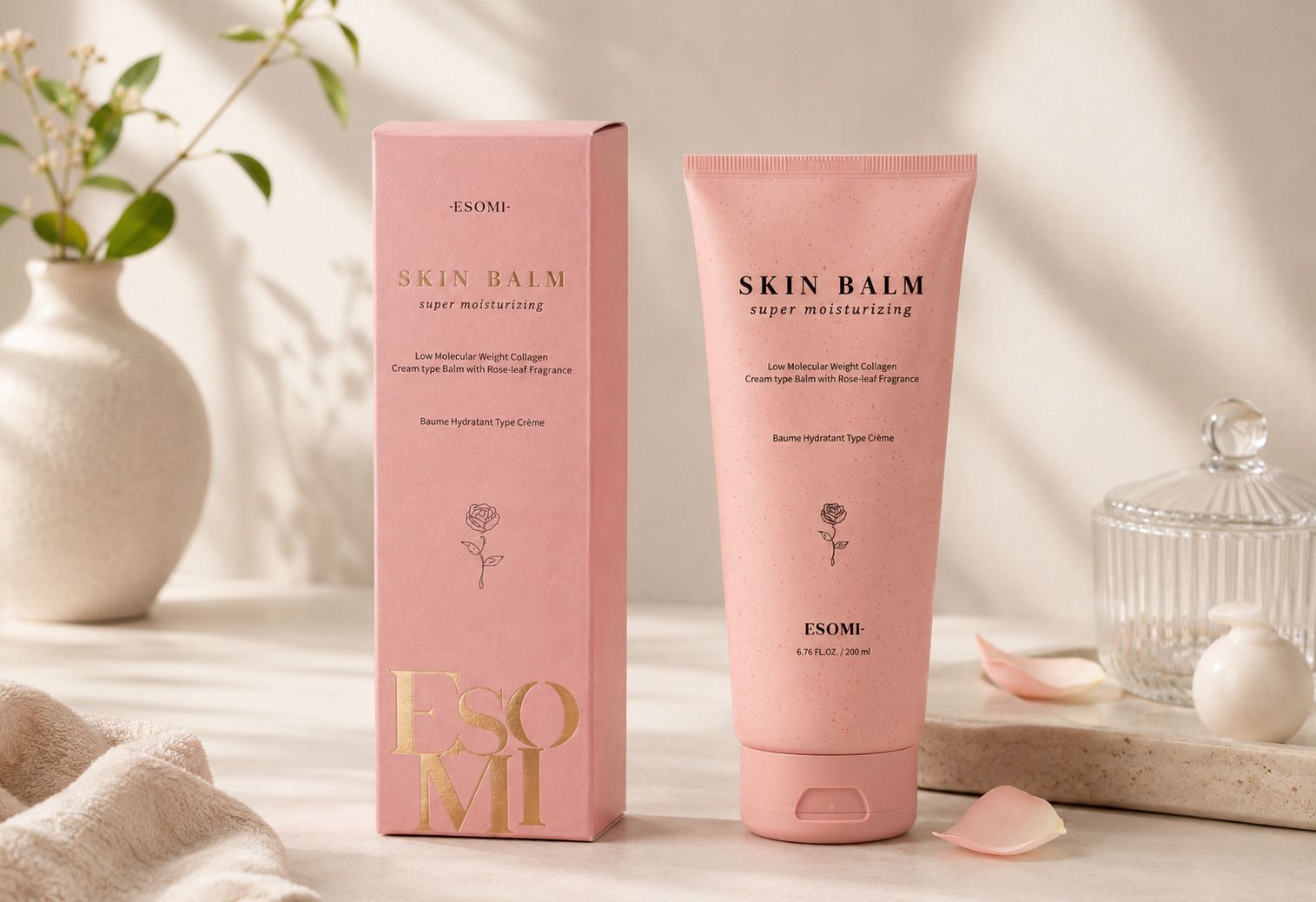 [창고대방출] 강력 보습! 자연유래 성분 '애소미' 저분자 콜라겐 스킨밤 (200ml)