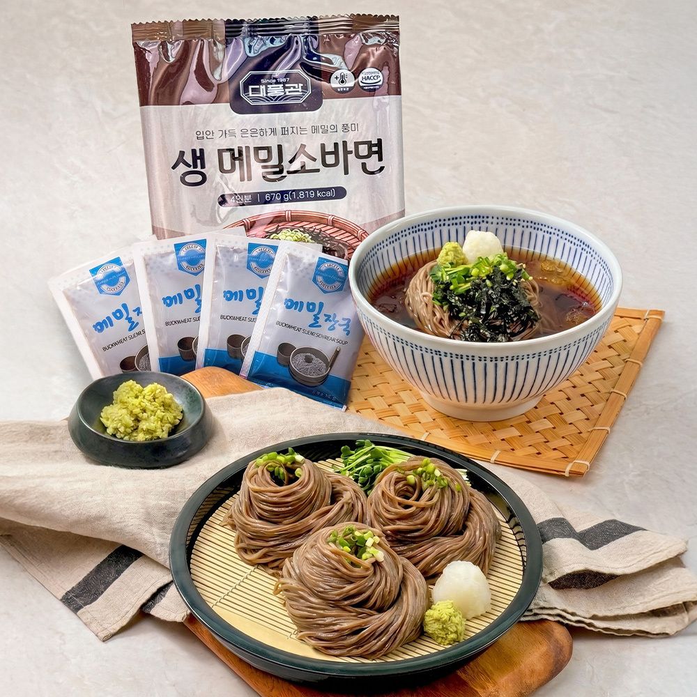 40년전통 대풍관 생메밀소바4인분+소스4개