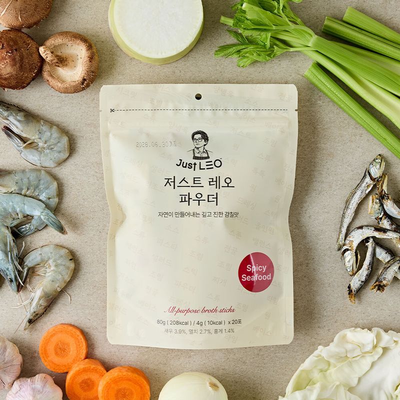강레오 셰프의 노하우가 담긴, '저스트 레오' 파우더 3종, 3팩~