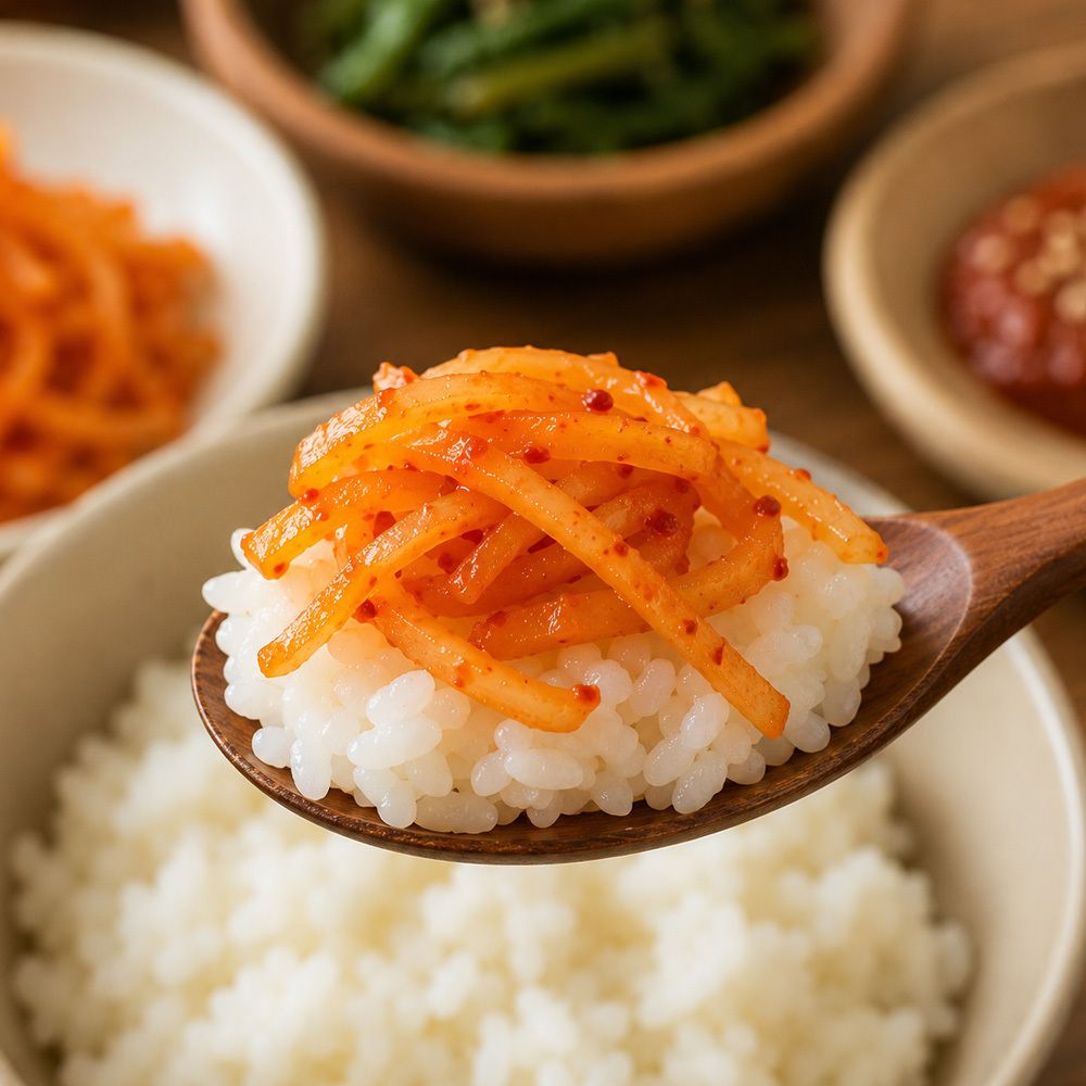 제주 월동무로 절인 황금무짠지 1kg+1kg